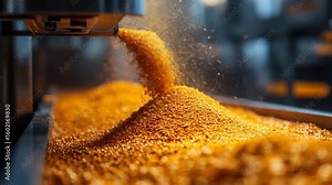 Automated Grain Processing: A Close-Up View of Modern Agriculture and Food Production Systems