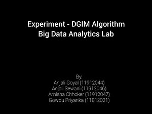 DGIM Algorithm