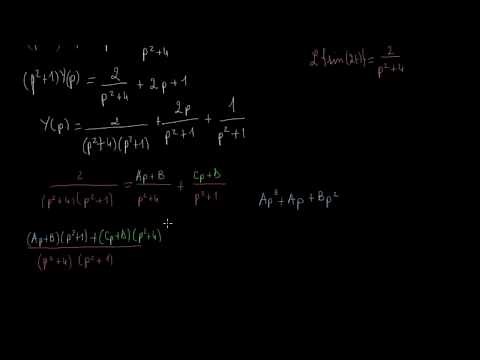 Transformée de Laplace pour résoudre une équation différentielle avec 2nd membre 1