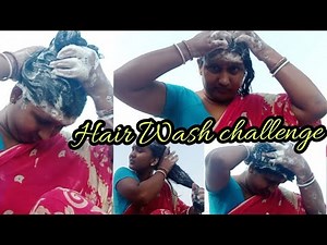 Hair wash challenge video