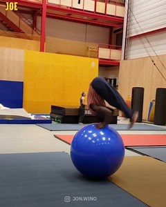 That's one way to use an exercise ball 😅 | SportsJOE.co.uk