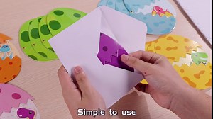 24 Pack Dinosaur Birthday Party Invitations Cards with Envelopes Dinosaur Party Supplies Fill In Birthday Dino Eggs Invite Cards Stickers for Kids Boys Girls Dinosaur Birthday Party Decorations Favor