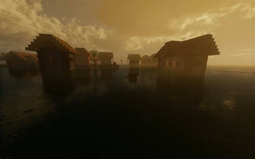 Derivative光影在雨天/晴天/日出/日落的效果 材质包：GROVE（材质下载链接在简介 光影的链接在往期投稿）配置在简介注明