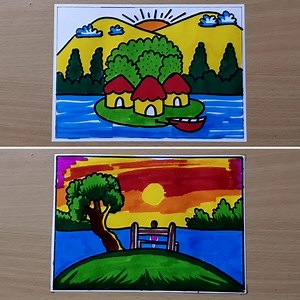 How to Draw - Lovely Painting for Kids :) | Kids Art & Craft