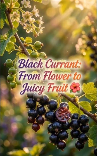 How Black Currants Grow 🍇 | From Flower to Fruit in 60–80 Days | FarmyBloom