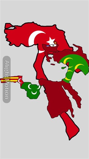 Evolution of the flag and territory of Turkey (2026-1500) #geographythroughmaps #history