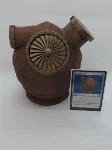 Thran Dynamo Artifact Deck Box for Mtg Commander Yugioh, Pokemon, Trading Card Games