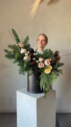 FLOWER Delivery Austin TX / Austin Florist on Instagram: "Monday, but make it Christmas🎄 Evergreens, soft blooms, and holiday designs we’re creating daily in our studio. Perfect for your home, office, or as a thoughtful seasonal gift. Available for same-day delivery or studio pickup. Order online or DM us ✨ Malinaflowerstx.com #austinflorist #austinflowerdelivery #austinflowershop #atxflorist #austinflowers"