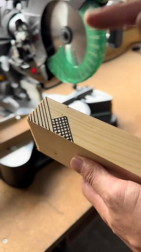 A simple method for adding lengths of material using a miter saw #woo... | Claudia Rous | Facebook