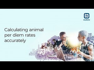 Calculating animal per diem rates accurately
