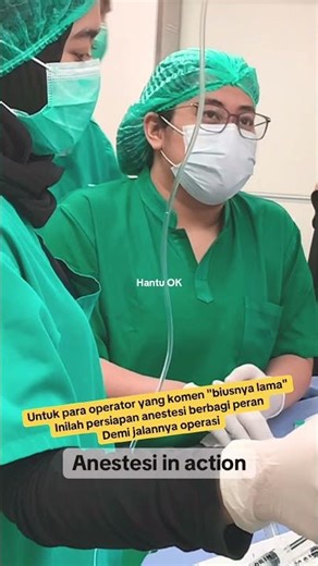 Proses pembiusan sebelum operasi dilakukan #dokteranestesi #pembiusan #kamaroperasi