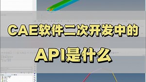 原来CAE软件二次开发中的API是这样的呀！
