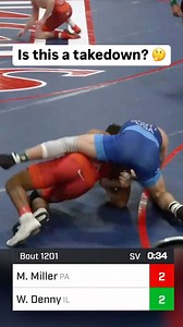 65K views · 193 reactions | Will Denny gets the CLUTCH takedown over Melvin Miller to advance himself to the Super 32 finals… But was this overtime takedown in bounds? 樂 | FloWrestling | Facebook
