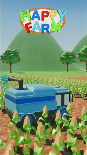 Sprayer Tractor Watering the plants