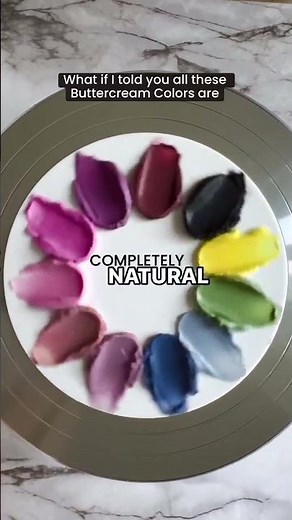 This 👇 is how you can achieve these beautiful Colors using only Natural Food Coloring?
