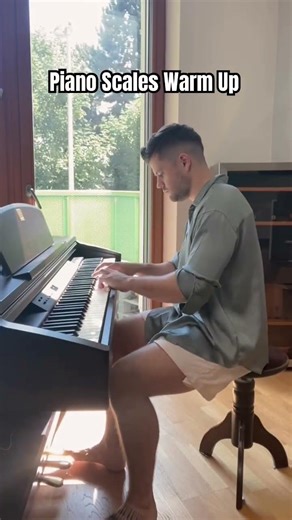 Piano Scales Warm Up 🎹✨How do you start your routine?👀 IG:JanVeselyPiano #pianoscales #pianolessons