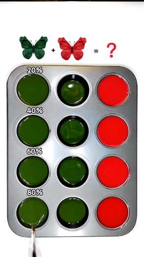 "Dark Green & Red: - Stunning Shades" 🎨 #colormixing #artshorts #colorpalette #MixingColor