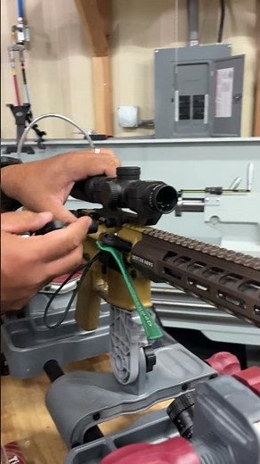Erik Cortina prepping Stag Arms AR-15 for competition