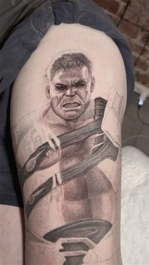 Whipshading tattoo with the best rotary tattoo machine Romanov Rotary | tattoo artist Oleg Romanov