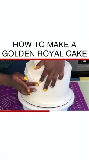 Master the Art of Baking: Easy Golden Royal Cake Recipe #Baking #DessertIdeas
