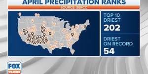 April 2022 set more than 80 monthly records for temperatures, precipitation across US