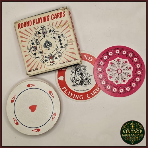 Vintage Round Playing Cards – Unusual Circular Deck – Made in Hong Kong – 1960s–70s Curiosity - Etsy UK