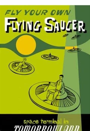 Disneyland’s Flying Saucers! / 1961-1966 / video via classicdisneyland5933 on YouTube #disneyparks #fyp #disneyhistory #disneyland #tomorrowland