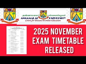 Annamalai University DDE