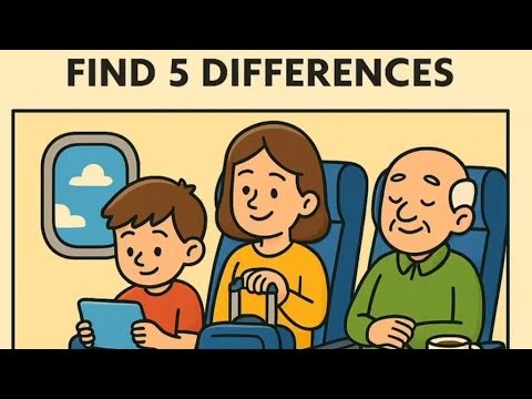 Only 1% Genius Can Find All 5 Differences! ✈️🧠
