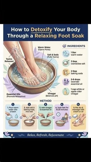 Detox Foot Soak at Home 👣✨ Relax & Refresh Naturally