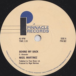 Nigel Martinez - Behind My Back / Doin' It