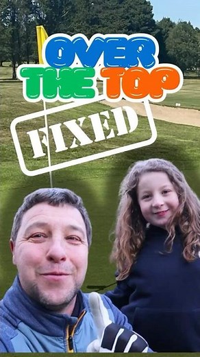 Fix your OVER THE TOP swing.