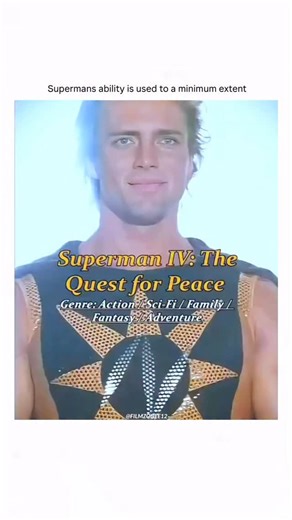 FilmZone on Instagram: "Follow @filmzonee12 for more! Superman IV: The Quest for Peace (1987) The Man of Steel returns in his boldest mission yet - to rid the world of nuclear weapons! When a schoolboy’s letter inspires Clark Kent, Superman takes a stand against global destruction. But Lex Luthor is back... and he creates a deadly new enemy: Nuclear Man It’s a battle that spans the Earth and the stars, with Superman fighting not just villains, but also for the future of humanity. Will peace prev