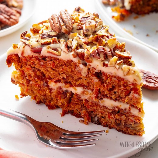 Keto Carrot Cake (Moist, Fluffy Recipe) - Wholesome Yum