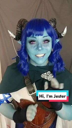 The iconic moment that we fell in love with the chaotic cinnamon roll. #makeup #mightynein #jesterlavorre #criticalrole #tiefling