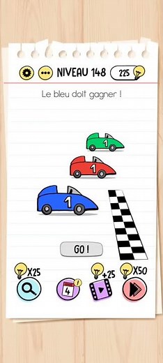 Brain test niveau 148 - Le bleu doit gagner !