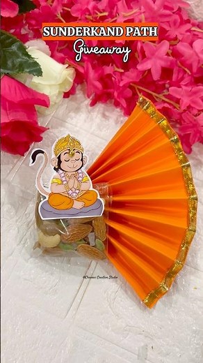 DIY Sundar Kand giveaway🙏 | Easy DIY for Hanuman Jayanti / kirtan / jagran giveaway #diy