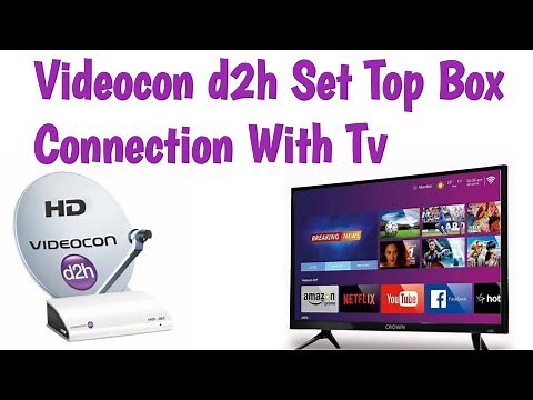 How To connect D2h Set top box with led Tv || D2h Set top box connection Led Tv ke Sat