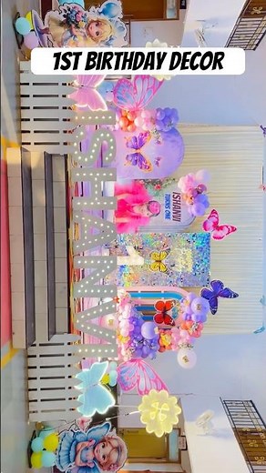 butterfly theme party for 1st birthday,butterfly theme birthday decoration at home