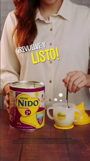 Cómo preparar la NIDO® 1+ Deslactosada de tu peque