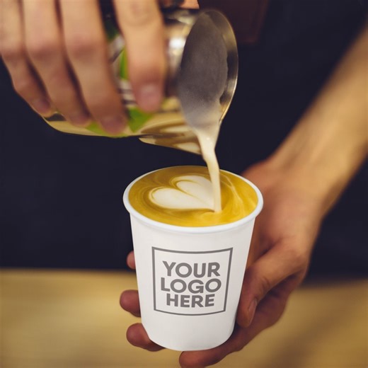 Personalized Paper Coffee Cups: Custom Logo, Party & Business - Etsy