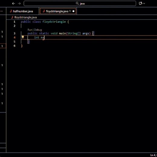 Floyd's Triangle Using Java Programming #coding #java #code #triangle #programming