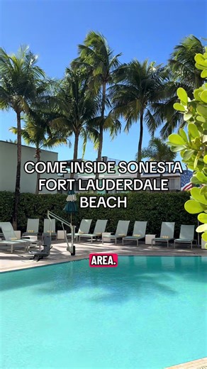 If you needed a sign to escape the cold this winter… let this be it! Watch Sophia give you a look inside the beautiful Sonesta Fort Lauderdale Beach. #FortLauderdale #FortLauderdaleBeach #FtLauderdale #SonestaHotels