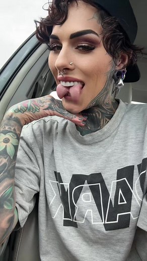 Basic isn’t my vibe. #splittongue #tonguesplit #forkedtongue #snakearmy #inkedupgoddess #necktattoo #bodymods #bodymodifications #girlswithbodymods #girlswithshorthair #alternativegirl #bodymodsontiktok #bodymodsoftiktok #femmefatale #femmefatal #femmefatalaesthetic #tattooedgirl #tattooedwomen #tattooedchick #tattedgirls #tattedqueen #facetattoosquad #bodymodsquad