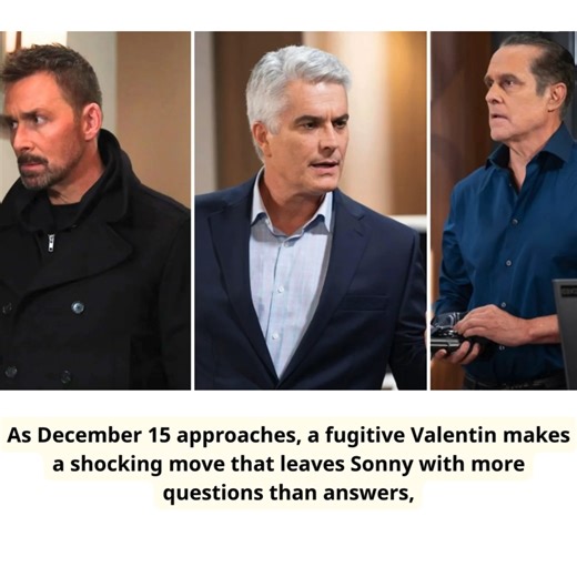 see the full spoilers: https://bicnews.com/general-hospital-spoilers-december-15-fugitive-valentin-reassures-sonny-ric-make-a-move/ | General Hospital Fans