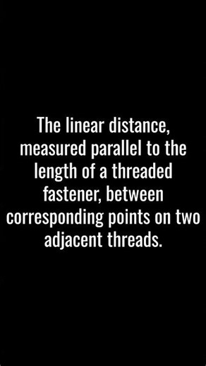 PITCH THREAD DIMENSION