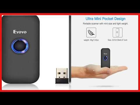 Eyoyo Super Mini Pocket 1D Barcode Scanner Portable, Powerful, and Versatile