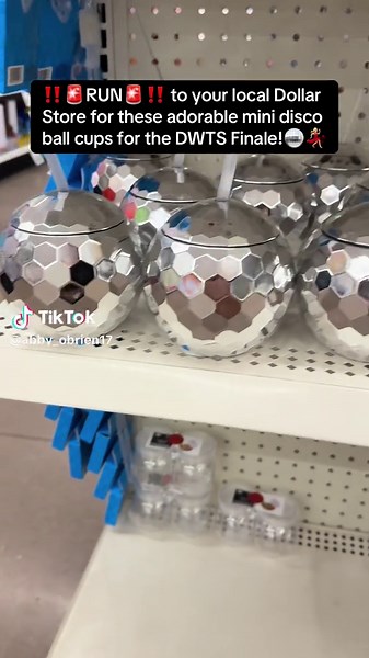 Celebrating the DWTS Finale with Mini Disco Ball Cups