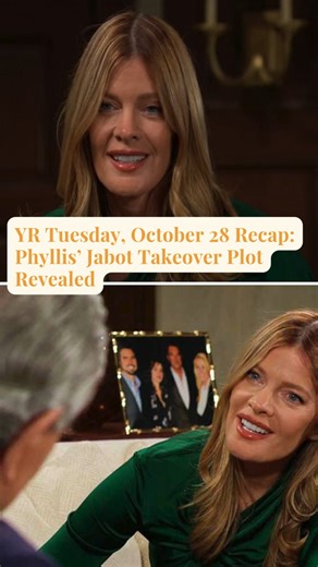 At the Newman ranch, Phyllis will tell Victor Newman (Eric Braeden) that she stole Cane’s AI program and wants to make a deal if he’s interested. The Young and the Restless Tuesday, October 28 Recap: Phyllis’ Jabot Takeover Plot Revealed READ MORE: https://celebdirtylaundry.xinloc.com/the-young-and-the-restless-tuesday-october-28-recap-phyllis-jabot-takeover-plot-revealed/ | Adam Newman Y&R