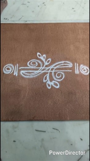 easy side border design#easyrangolii #rangoli #muggulu #easybordermuggulu